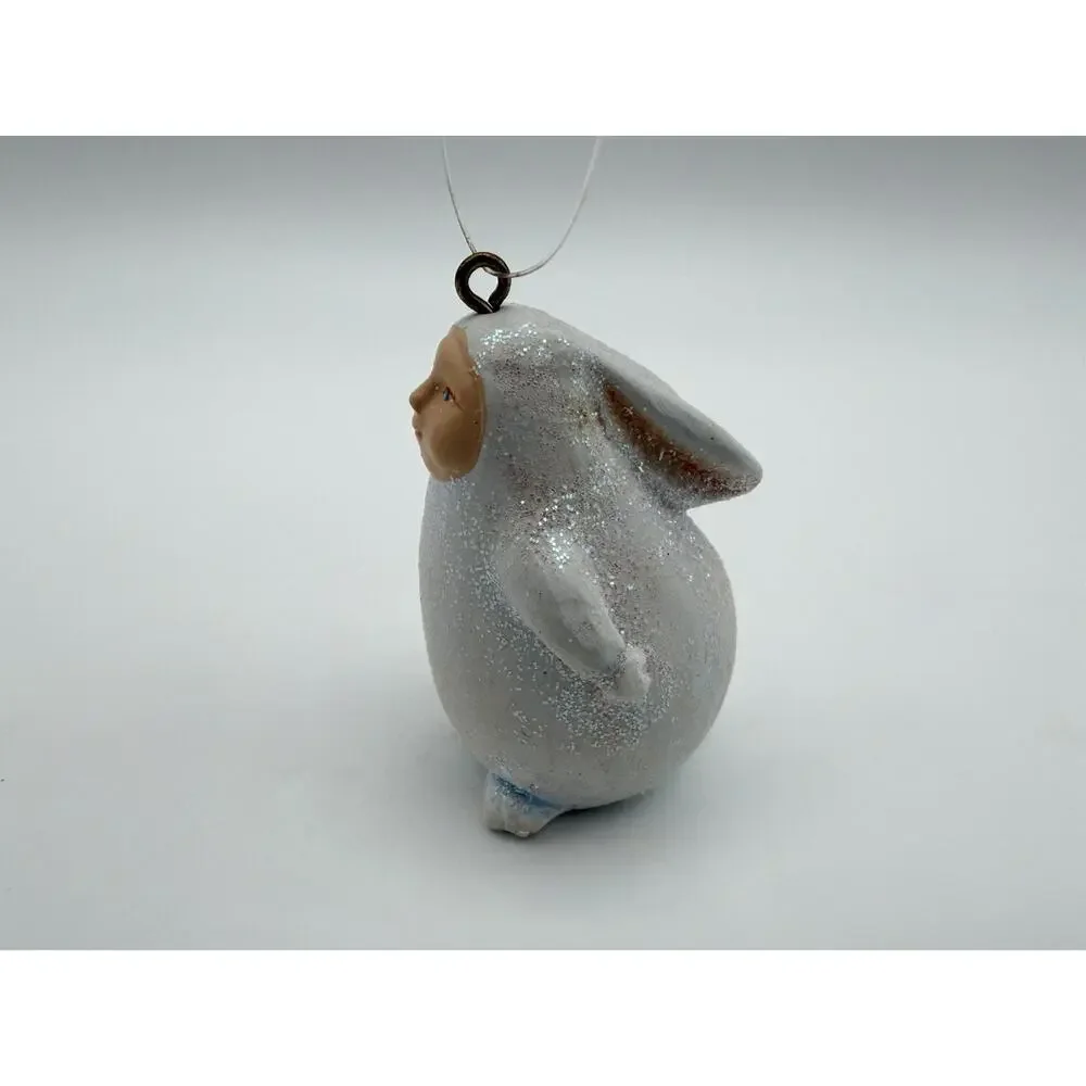 Department 56 Krinkles Mini Bunny Ornament 2” by Patience Brewster Easter Decor
